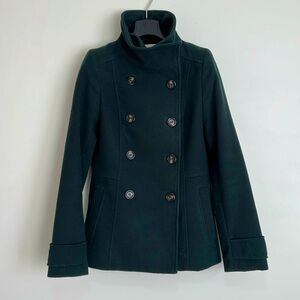 Green pea coat